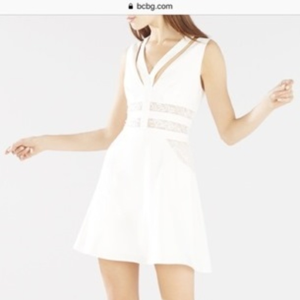BCBG Karleigh Block Embroidered Dress- sz 10